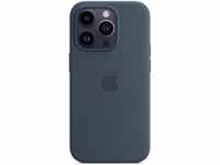 Apple Silikon Case mit MagSafe für Apple iPhone 14 Pro, Sturmblau