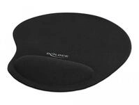 DeLOCK Ergonomisches Mauspad mit Gel Handballenauflage 230 x 202 x 24 mm - schwarz