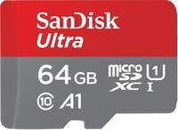 SanDisk Ultra microSDXC Speicherkarte 64GB + SD Adapter