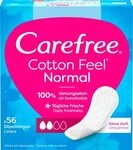 Carefree Slipeinlagen Normal Cotton Feel ohne Duft f&uuml;r Slip, 56 St.