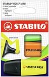 STABILO Textmarker BOSS MINI gelb, orange, gr&uuml;n