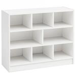 WOHNLING WL5.819 B&uuml;cherregal Wei&szlig; 80 cm x 30 cm x 69 cm
