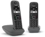 Gigaset AE690 Duo Schnurlostelefon ohne Anrufbeantworter anthrazit