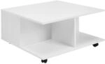 WOHNLING WL6.066 Design Couchtisch Wei&szlig; 70 cm x 70 cm x 36 cm
