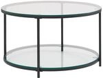 WOHNLING WL6.610 Couchtisch Schwarz 80 cm x 80 cm x 45 cm