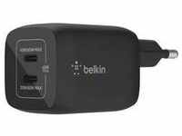 Belkin WCH013vfBK, Belkin BoostCharge Pro USB-C GaN-Ladegerät mit PPS Schwarz, 65W