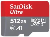 SanDisk Ultra microSDXC Speicherkarte f&uuml;r Chromebooks 512GB + SD Adapter