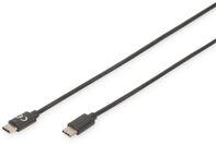 Digitus USB Type-C Anschlusskabel, Type-C 3A, 480MB, Version 2m schwarz