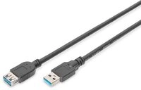 Digitus USB 3.0 Verl&auml;ngerungskabel, konform, schwarz
