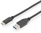 Digitus USB Type-C Anschlusskabel, Gen2, Type-C auf A