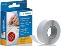 HERMA doppelseitiges Klebeband 12 mm x 12 m wei&szlig;