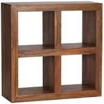 WOHNLING WL1.209 Standregal Massivholz Sheesham 82 cm x 34 cm x 82 cm
