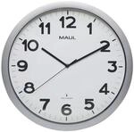 MAUL Funkwanduhr MAULstep silber