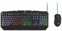 MediaRange MRGS102 kabelgebundenes Gaming Tastatur Maus Set - QWERTZ DE - schwarz