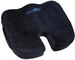 relaxdays Ergonomisches Sitzkissen Orthop&auml;disch schwarz