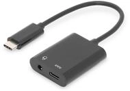 Digitus USB Type-C Adapter / Konverter, Type-C auf USB Type-C + 3.5mm Klinke