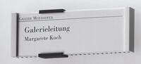 DURABLE T&uuml;rschild 14,9 x 5,25 cm silber
