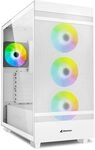 Sharkoon PC Geh&auml;use Rebel C50 White RGB ATX wei&szlig;