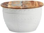 WOHNLING WL6.328 Couchtisch Wei&szlig; 60 cm x 60 cm x 36 cm