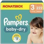 Pampers&reg; Windeln Baby Dry Gr&ouml;&szlig;e 3 222ST f&uuml;r Babys und Kleinkinder (4-18 Monate)
