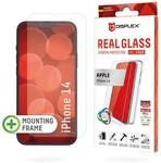 DISPLEX Panzerglas + Schutzh&uuml;lle f&uuml;r Apple iPhone 14 Pro, Eco-Montagerahmen,