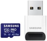 Samsung PRO Plus MB-MD128SB Speicherkarte 128 GB mit USB Kartenleser