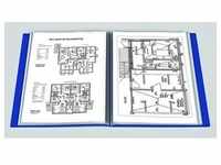 FolderSys Sichtbuch Sichtbücher, 40 Hüllen, blau DIN A4 blau