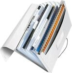LEITZ F&auml;chermappe DIN A4 6-Fach wei&szlig;