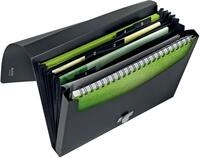 LEITZ recycle 4624 F&auml;chermappe DIN A4 6 -Fach schwarz
