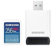 Samsung PRO Plus MB-SD256SB Speicherkarte 256 GB mit USB Kartenleser