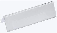 DURABLE Tischnamensschilder transparent 21 cm x 6.1 cm