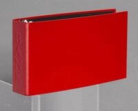 VELOFLEX Bankringbuch 2-Ringe DIN A6 quer 4.5 cm hellrot 4169221