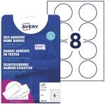 AVERY Zweckform Namensetiketten L4881-20 wei&szlig; 65,0 x 65,0 mm
