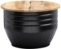 WOHNLING WL6.324 Couchtisch Schwarz 60 cm x 60 cm x 41 cm