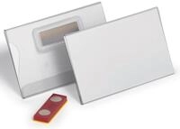 DURABLE Namensschilder transparent 9 cm x 5.4 cm