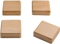 SIGEL Magnete 3,3 x 3,3 cm, quadratisch, braun