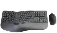 Conceptronic ORAZIO ERGO kabelloses Tastatur-und-Maus-Set - Schwarz