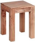 WOHNLING WL1.589 Beistelltisch MUMBAI Massiv-Holz Akazie 35 cm x 35 cm x 45 cm