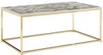WOHNLING WL6.606 Couchtisch Mamor Wei&szlig; 100 cm x 60 cm x 40 cm