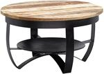 WOHNLING WL6.327 Couchtisch Schwarz 60 cm x 60 cm x 34 cm