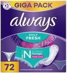 always Slipeinlagen Daily Fresh Flexistyle Normal f&uuml;r Slip, 72 St.