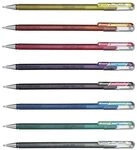 Pentel Dual Metallic Gelschreiber 0.5 mm, Schreibfarbe: Silber