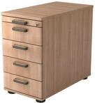 HAMMERBACHER Haziender Standcontainer nussbaum 5 Ausz&uuml;ge