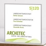 SignSystems&reg; T&uuml;rschild 15,0 x 15,0 cm silber