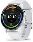 GARMIN Venu 3 Smartwatch steinwei&szlig;, silber