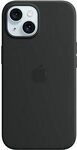 Apple Silikon Case mit MagSafe f&uuml;r Apple iPhone 15 Plus, schwarz