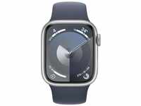 Apple MR903QF/A, Apple Watch Series 9 (GPS) 41mm Aluminiumgehäuse silber, Sportband