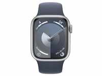 Apple Watch Series 9 (GPS + Cellular) 41mm Aluminiumgehäuse silber, Sportband