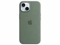 Apple MT0X3ZM/A, Apple Silikon Case mit MagSafe für Apple iPhone 15, Zypresse