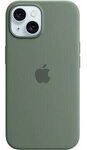 Apple Silikon Case mit MagSafe f&uuml;r Apple iPhone 15 Plus, Zypresse